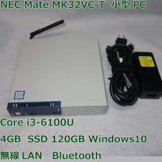 エヌイーシー(NEC)のNEC 小型PC MK32VC-T◆i3-6100T/SSD 120G/4G(デスクトップ型PC)