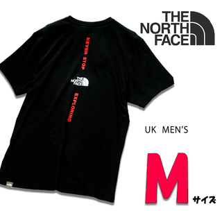 ザノースフェイス(THE NORTH FACE)の欧州限定◆ザ ノースフェイス　verticalTシャツ黒　UK M 日本M相当(Tシャツ/カットソー(半袖/袖なし))