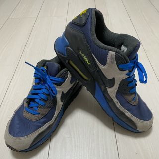 ナイキ(NIKE)のナイキ　エアマックス90  ウィンタープレミアム　ブルー×ブラック×イエロー(スニーカー)