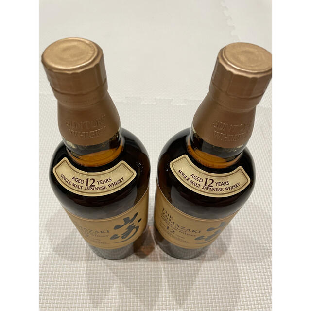 食品/飲料/酒山崎12年 シングルモルト ウイスキー サントリー 700ml 2本