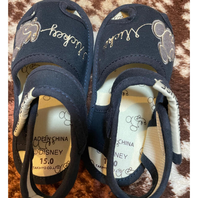 ミッキー サンダル キッズ/ベビー/マタニティのベビー靴/シューズ(~14cm)(サンダル)の商品写真