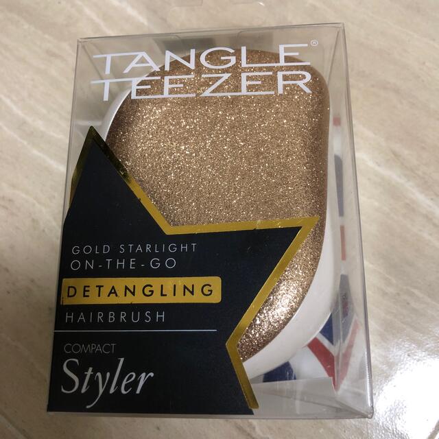 新品未使用　TANGLE TEEZER タングルティーザー　コンパクトブラシ コスメ/美容のヘアケア/スタイリング(ヘアブラシ/クシ)の商品写真