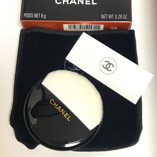 シャネル(CHANEL)の♡【CHANEL】フェイスパウダー 用ブラシ【新品未使用】ベロア袋付き ♡(チーク/フェイスブラシ)