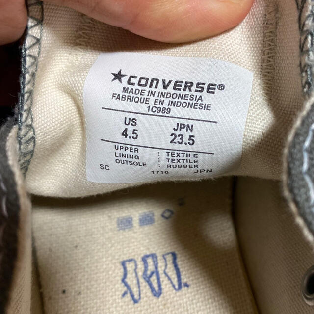 CONVERSE(コンバース)のコンバース　グレー　オールスター　converse ローカット レディースの靴/シューズ(スニーカー)の商品写真