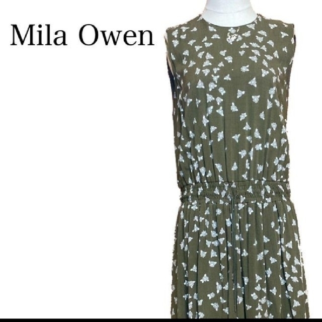 Mila Owen(ミラオーウェン)のミラオーウェン　ノースリーブ花柄ワンピース レディースのワンピース(ロングワンピース/マキシワンピース)の商品写真