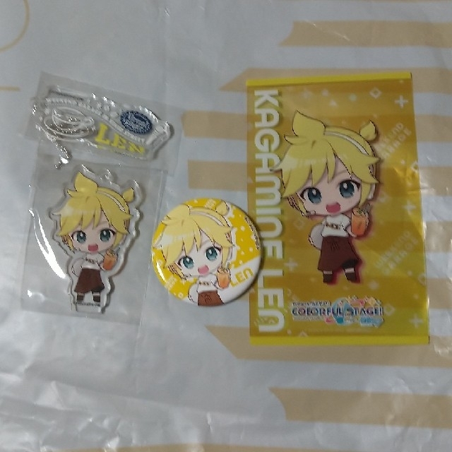 鏡音レン プロセカ ビビバス カフェ缶バッジ アクスタ クリアシート | フリマアプリ ラクマ