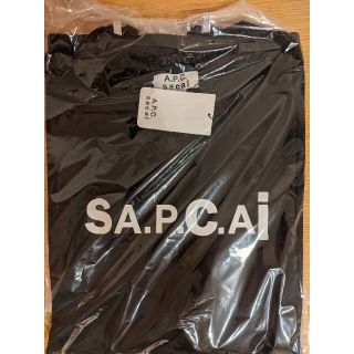 サカイ(sacai)のsacai × A.P.C TEE 新品タグ付 BLACK サイズXL(Tシャツ/カットソー(半袖/袖なし))