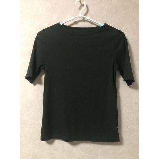 ユニクロ(UNIQLO)のユニクロ　リブボートネックTシャツ(5分袖)(Tシャツ(半袖/袖なし))