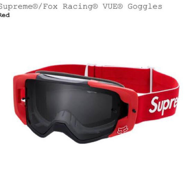 バイクSupreme 18SS fox racing vue goggles