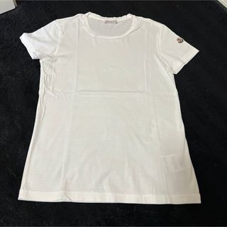 モンクレール(MONCLER)の【美品】モンクレ Tシャツ 袖ロゴワッペン レディース(Tシャツ(半袖/袖なし))