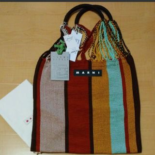 マルニ(Marni)の新品タグ付き マルニ ハンモックバッグ ブリックレッド(トートバッグ)