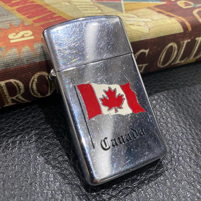 ZIPPO - 【ZIPPO】カナダ 国旗 ヴィンテージ スリム型 イタリック文字