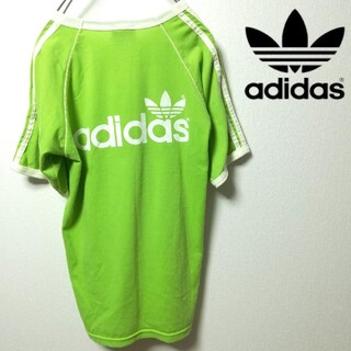 アディダス(adidas)のアディダス　スリーストライプ　クルーネックTシャツ(Tシャツ/カットソー(半袖/袖なし))