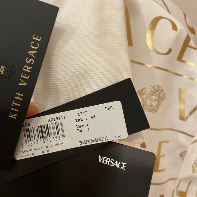 VERSACE - KithxVersace Quarter Zip Pullover Whiteの通販 by べてぃ VERSACE - KithxVersace Quarter Zip Pullover Whiteの通販 by べてぃ