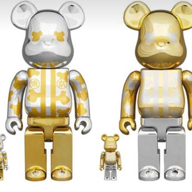 BE@RBRICK はっぴ東京 銀メッキ 金メッキ 100％＆400おもちゃ