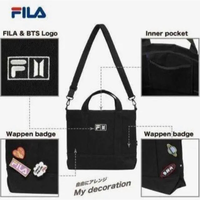 FILA(フィラ)のFILA × BTS コラボ トートバッグ タグ付き 新品未使用 メンズのバッグ(トートバッグ)の商品写真