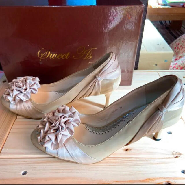 パンプス　ヒール　結婚式　パーティ　ドレスコード　23.5 レディースの靴/シューズ(ハイヒール/パンプス)の商品写真