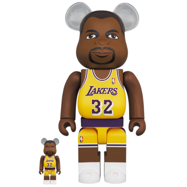 MEDICOM TOY(メディコムトイ)のBE@RBRICK Magic Johnson 100％ & 400％ エンタメ/ホビーのフィギュア(その他)の商品写真