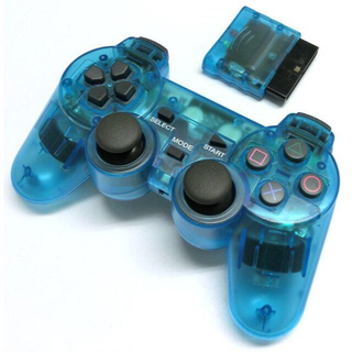 プレイステーション2(PlayStation2)のPS2 ワイヤレスコントローラー(クリアブルー)(その他)