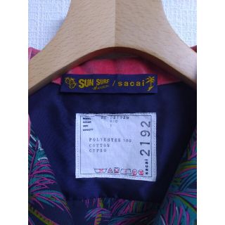 sacai - Sacai サカイ サンサーフ シャツ 19ss sun surfの通販 by U's ...