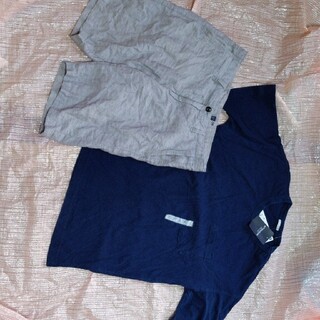 ジーユー(GU)のGU  ビッグT  半袖　＆　GAP  ハーフパンツ(Tシャツ/カットソー(半袖/袖なし))