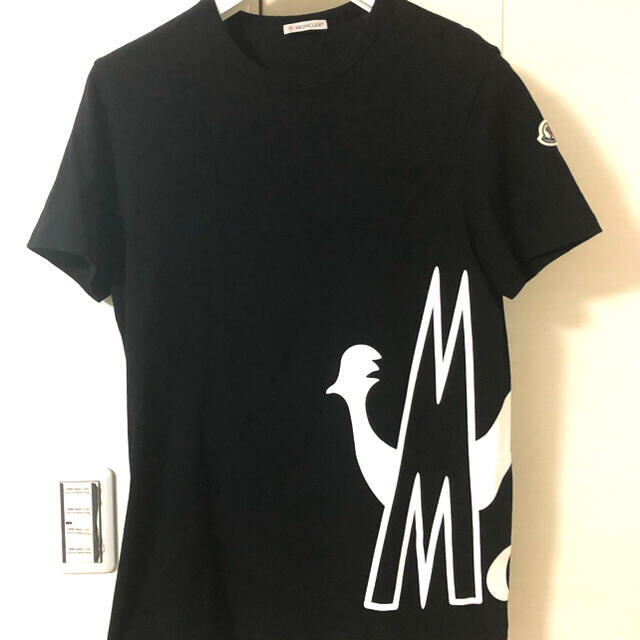 MONCLER(モンクレール)の【エビゾウ様専用】モンクレール ロゴ入りTシャツ ブラック サイズS メンズのトップス(Tシャツ/カットソー(半袖/袖なし))の商品写真
