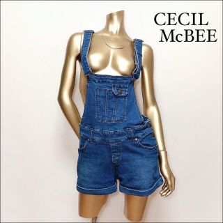 セシルマクビー(CECIL McBEE)のCECIL McBEE ショート デニム サロペット＊ムルーア エゴイスト(サロペット/オーバーオール)