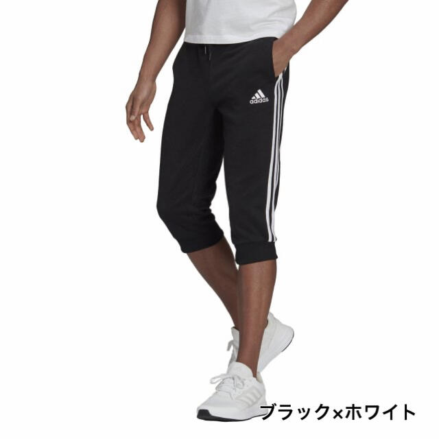 adidas(アディダス)のアディダス　 スウェットクォーターパンツ   L  ブラック メンズのパンツ(ショートパンツ)の商品写真