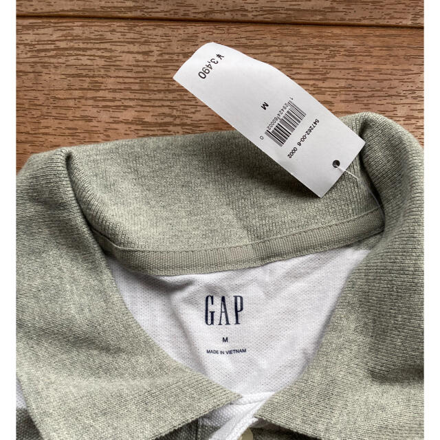 GAP(ギャップ)の新品　GAP ギャップ　半袖　ポロシャツ　M ボーダー メンズのトップス(ポロシャツ)の商品写真