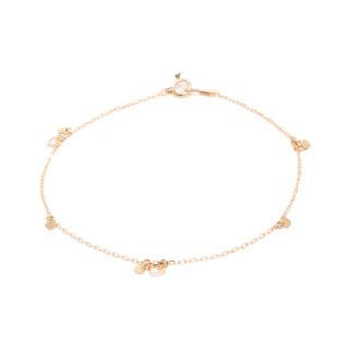 スタージュエリー(STAR JEWELRY)の美品 スタージュエリー ブレスレット K18 ハートモチーフ レディース(ブレスレット/バングル)