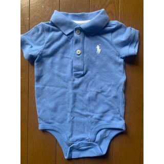 ラルフローレン(Ralph Lauren)のラルフローレン  水色　ロンパース 6month(ロンパース)