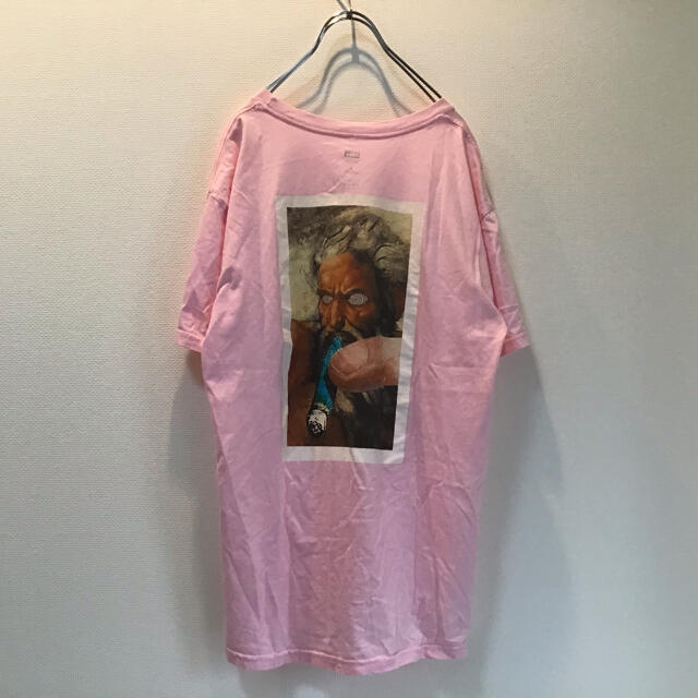OBEY(オベイ)のOBEY オベイ　バックプリント　Tシャツ M メキシコ製　ピンク　桃　スケート メンズのトップス(Tシャツ/カットソー(半袖/袖なし))の商品写真