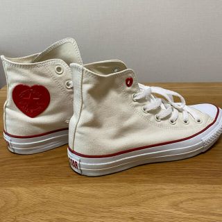 コンバース(CONVERSE)のconverse/ハート/ベージュ(スニーカー)