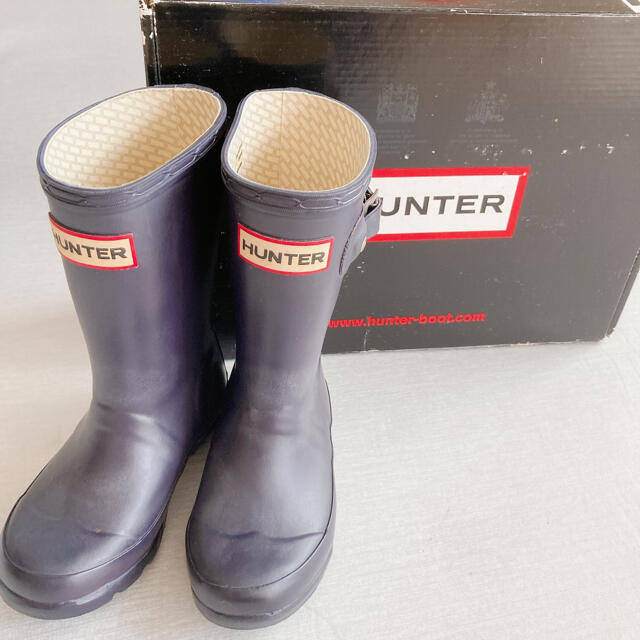 HUNTER(ハンター)のHUNTER キッズレインシューズ　UK9（約15cm） キッズ/ベビー/マタニティのキッズ靴/シューズ(15cm~)(長靴/レインシューズ)の商品写真