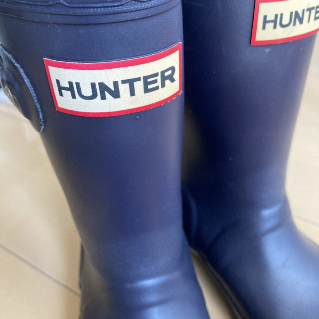 HUNTER(ハンター)のHUNTER キッズレインシューズ　UK9（約15cm） キッズ/ベビー/マタニティのキッズ靴/シューズ(15cm~)(長靴/レインシューズ)の商品写真