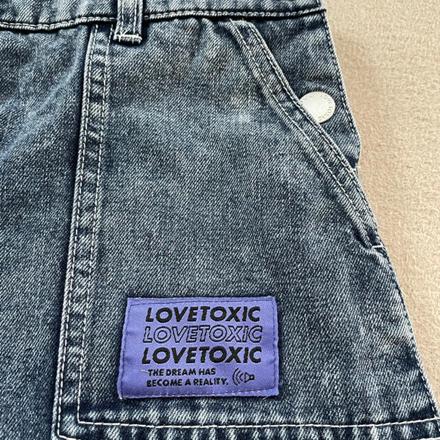 lovetoxic(ラブトキシック)のラブトキ✴︎デニムジャンスカ キッズ/ベビー/マタニティのキッズ服女の子用(90cm~)(ワンピース)の商品写真