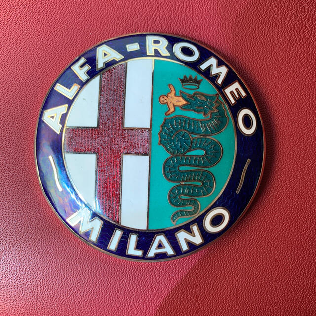 Alfa Romeo - Alfa Romeo アルファロメオ 直径75mmサイズ七宝焼の通販 