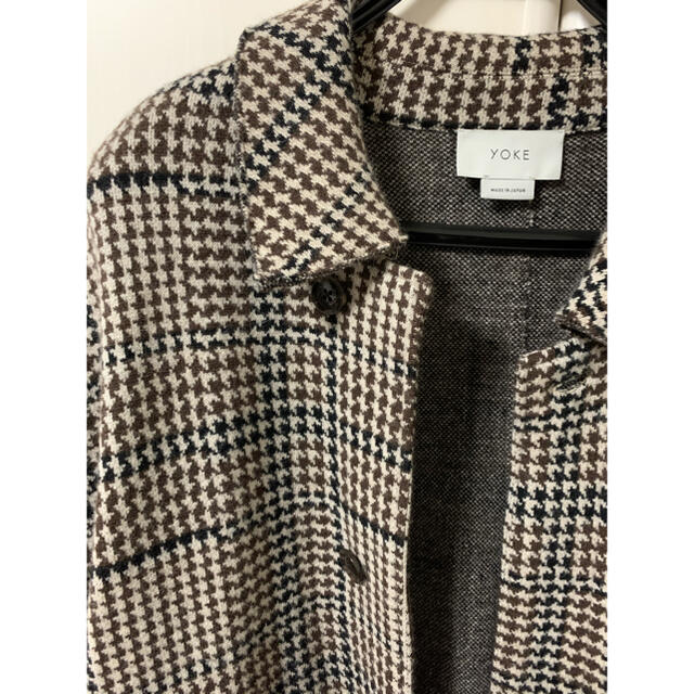 YOKE 18AW gunclub check coat ベージュ XS