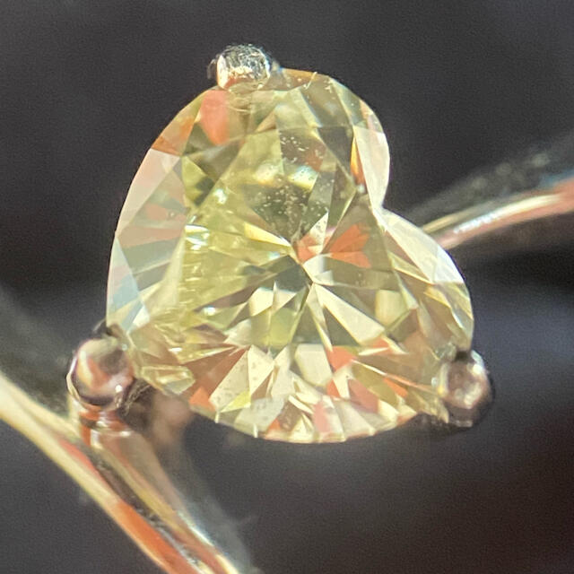 今月末削除予定　0.5ct 大粒　ハートシェイプ　ダイヤモンド　pt900 1