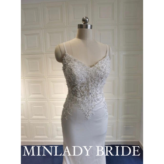 グドレス™ 星モチーフ ma503の通販 by MINLADY BRIDE※お知らせあり｜ラクマ スパゲティキャミソール ウェディングドレス のモチーフ