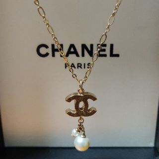 シャネル(CHANEL)のCHANEL　ネックレス　ココマーク　パール(ネックレス)