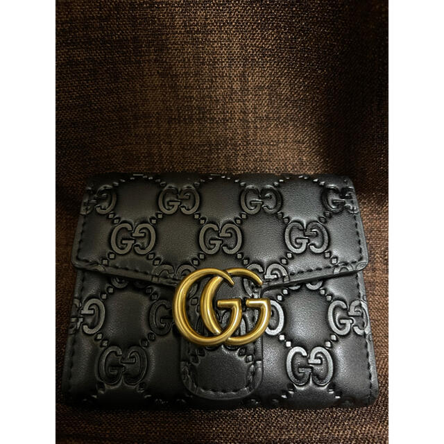 Gucci(グッチ)のGUCCI 二つ折り財布　黒　BLACK メンズ　レディース メンズのファッション小物(折り財布)の商品写真