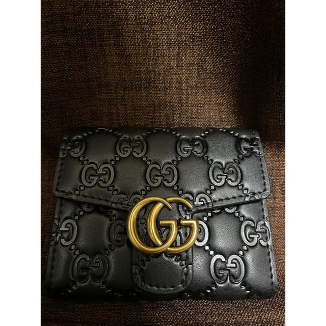 数量限定(先着&発送順) GUCCI 二つ折り財布 黒 BLACK メンズ