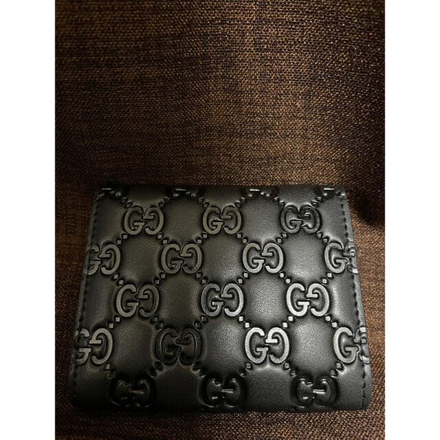 Gucci(グッチ)のGUCCI 二つ折り財布　黒　BLACK メンズ　レディース メンズのファッション小物(折り財布)の商品写真