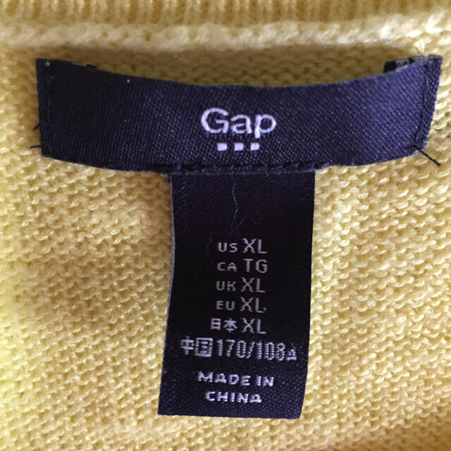 GAP(ギャップ)の大きいサイズ 薄手 セーター 黄色XL (3L相当) レディースのトップス(カットソー(長袖/七分))の商品写真