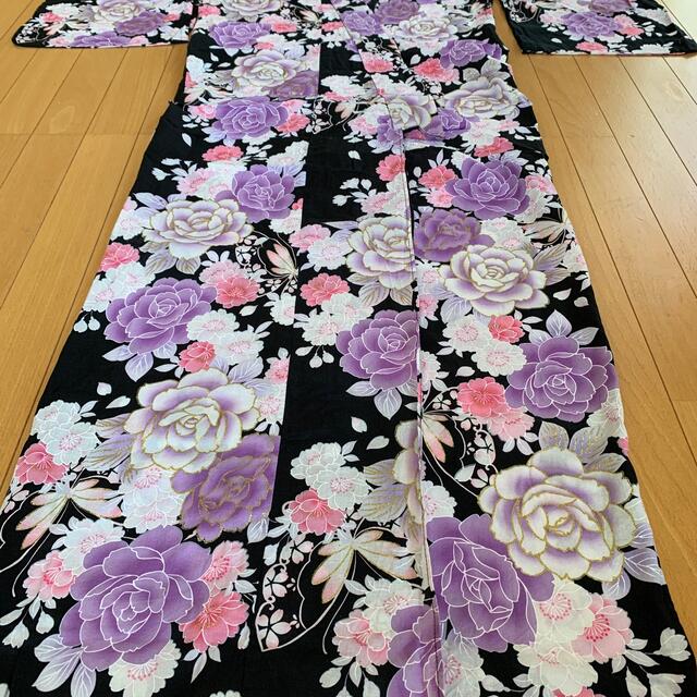 お値下げ⭐︎浴衣　 キッズ/ベビー/マタニティのキッズ服女の子用(90cm~)(甚平/浴衣)の商品写真