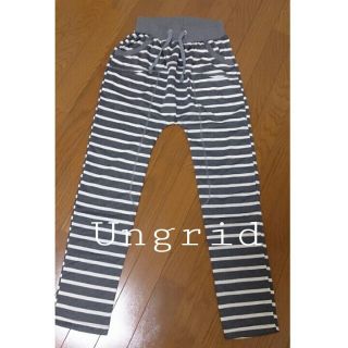 アングリッド(Ungrid)のUngrid☆ボーダー変形スウェットPT(サルエルパンツ)