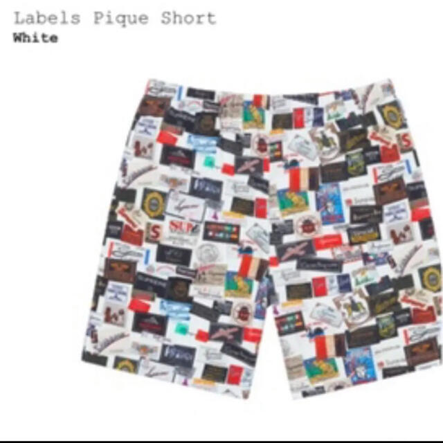 Supreme(シュプリーム)のsupreme labels pique short メンズのパンツ(ショートパンツ)の商品写真