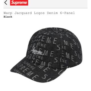 シュプリーム(Supreme)のSupreme Warp Logos Denim 6-Panel(キャップ)