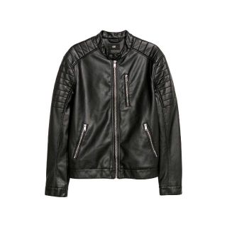 ザラ(ZARA)の新品H&MバイカーズスリーブシングルライダースジャケットＸＳ(ライダースジャケット)